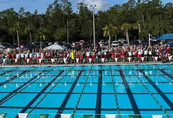 Lifeguard games at the New Tampa Family YMCA.