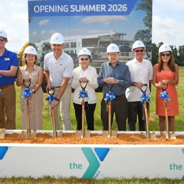 Groundbreaking at the Mary W. Sierra Family YMCA in Wesley Chapel..